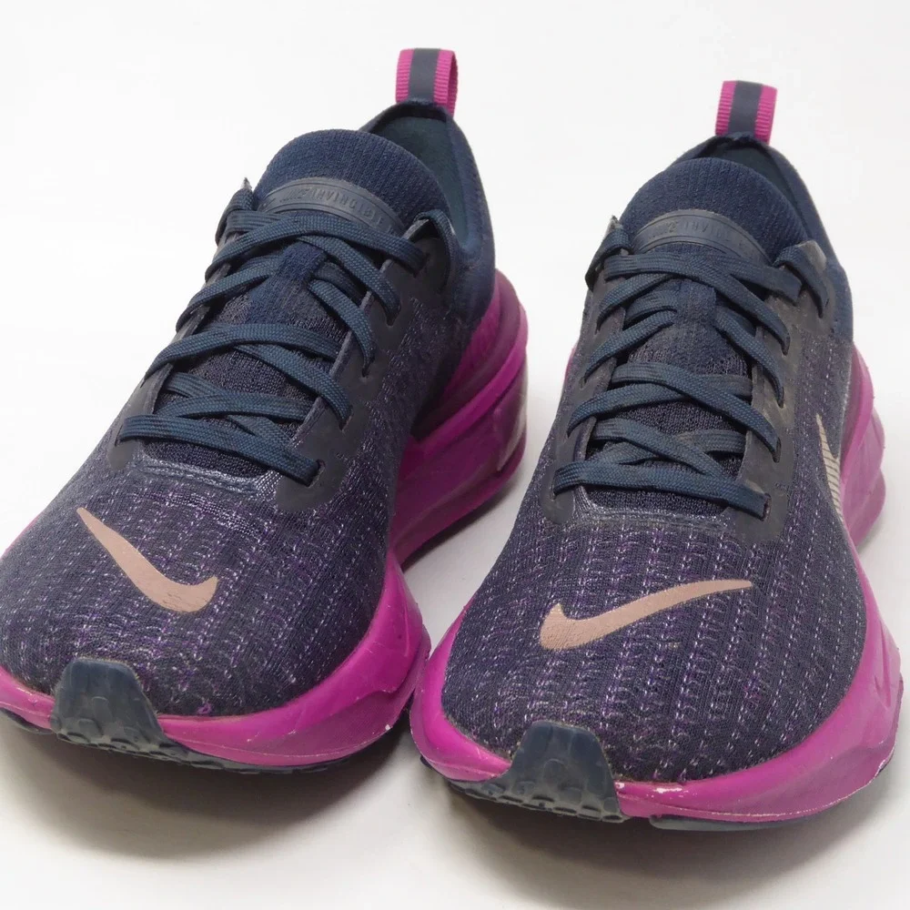 Nike Womens ZoomX Invincible Run 3 Flyknit Navy Purple DR2660-401 Size 6.5